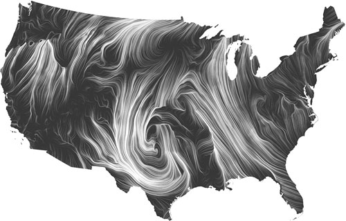 Wind Map - Martin Wattenberg 2012